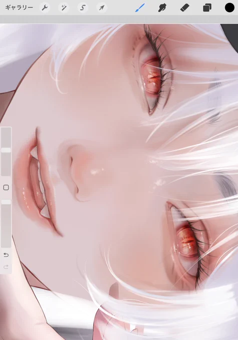 顔アップは描き込みすぎる派