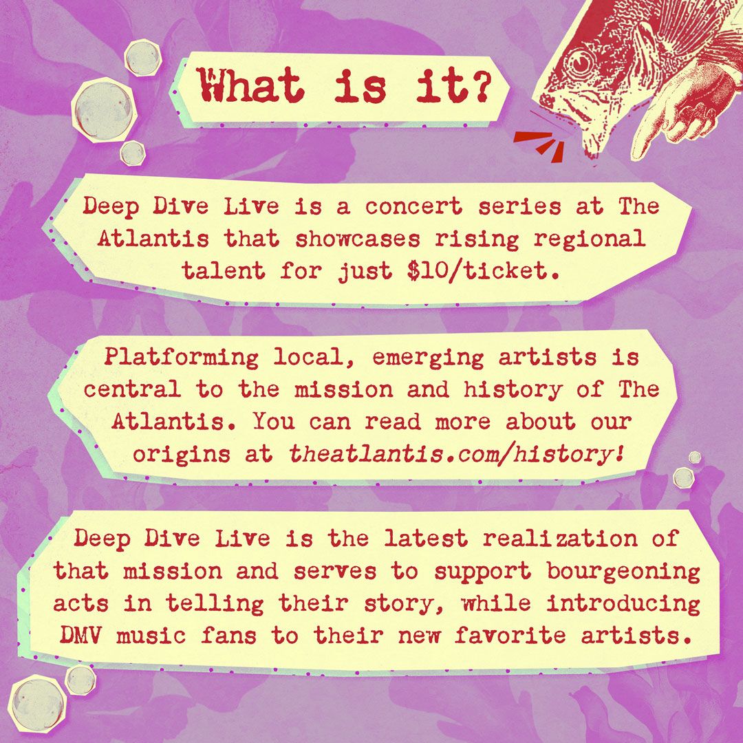 TheAtlantisDC's tweet image. All about Deep Dive Live! This week's lineup: Cherub Tree, @stmntsband, and Home Remedies
🎟️: hive.co/l/deepdiveatla…