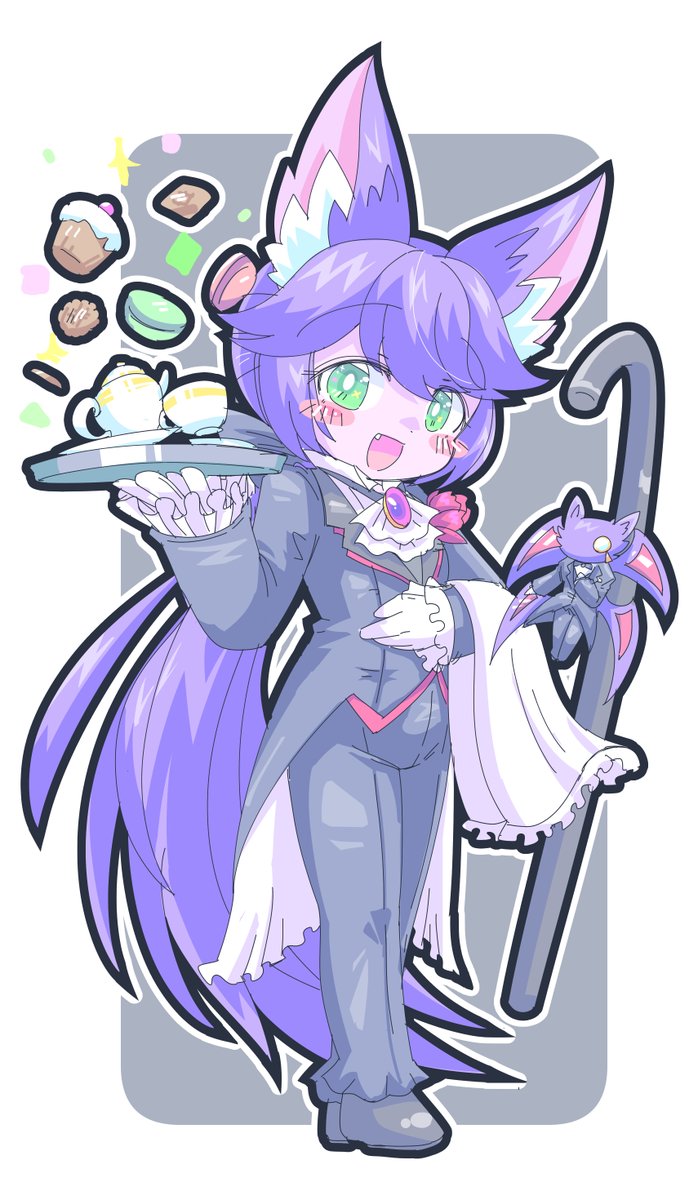 omizo_omizo's tweet image. 執事るるちゃん！ちょっとえれがんと～