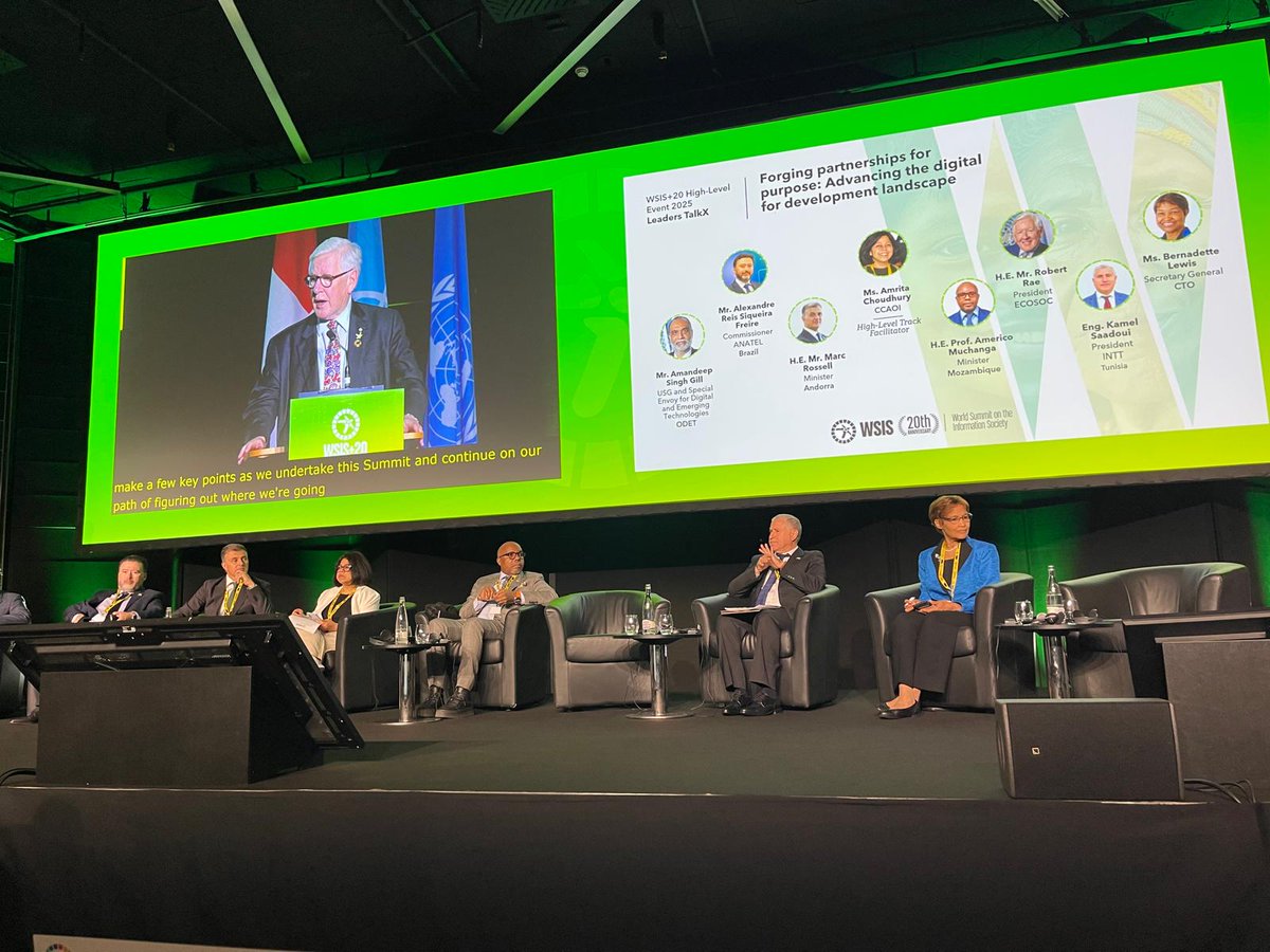 Honoured to join fellow leaders at #WSIS2025 as a panellist for Forging Partnerships for Purpose. Partnerships are key to advancing the #DigitalForDevelopment agenda across the Commonwealth and beyond. 🌐🤝 #ICT4D #Partnerships