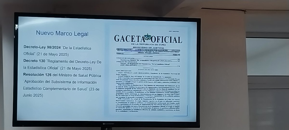 En la XXIII Reunión de Jefes de Brigadas Médicas en el Exterior se aborda el tema de la Estadística, presenta el punto el Dr Julio Guerra Director Nacional de Registros Médicos y Estadística del <a href="/MINSAPCuba/">Ministerio de Salud Pública de Cuba</a> 
#CubaCoopera #BMCGuineaBissau