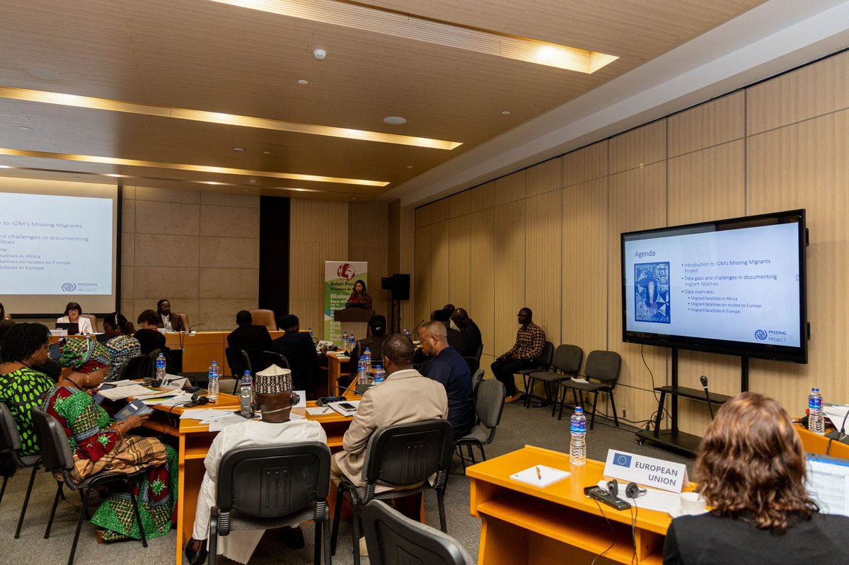 This week in Banjul, 🇬🇲 and Switzerland are co-chairing the thematic meeting on Missing Migrants under Rabat Process, supported by ICMPD and ICRC.

IOM presents on <a href="/MissingMigrants/">Missing Migrants Project</a> Project highlighting the need and importance of data for improved responses &amp; prevention efforts.