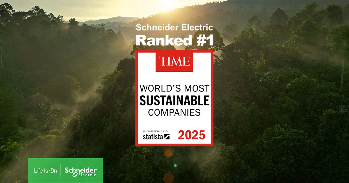 MikeNFraser's tweet image. We did it again!  Schneider Electric has been named the "World's Most Sustainable Company 2025" by TIME Magazine and Statista for the 2nd year in a row!  Sustainability has proven to be a tremendous growth accelerator and energizes us to keep innovating and growing!​  #lifeison