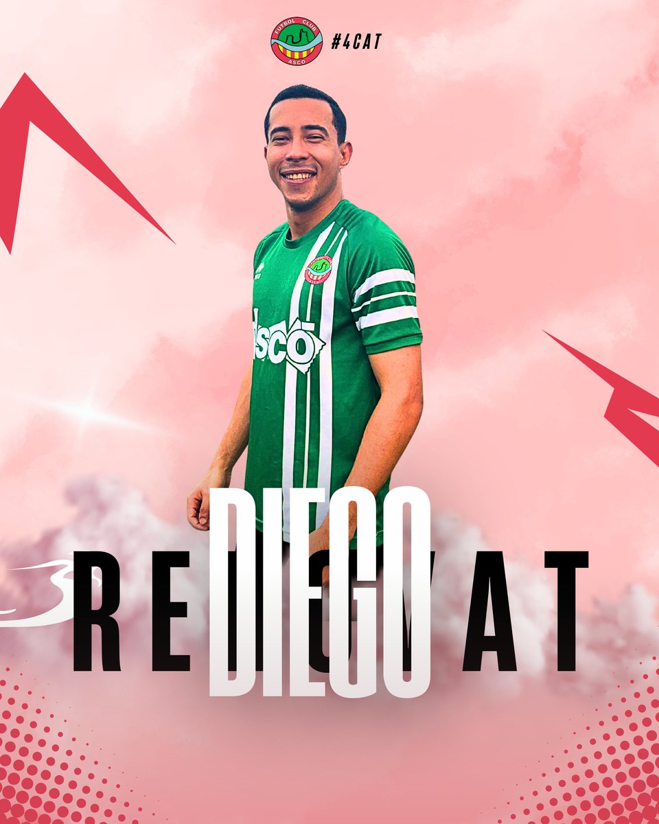 💥 𝗤𝗨𝗔𝗥𝗧𝗔 𝗖𝗔𝗧𝗔𝗟𝗔𝗡𝗔

✍️ Diego Rojas continua com a jugador del FC Ascó B!

➡ Diego va arribar cap al final de la temporada i es queda per demostrar el seu treball i polivalència sobre el terreny de joc.

💚 Un autèntic plaer que juguis al FC Ascó!

#4cat #futcat