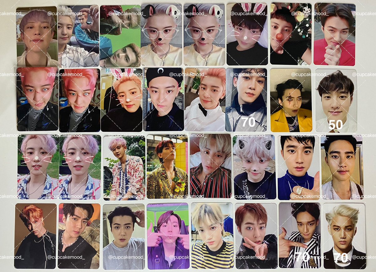 cupcakemood_'s tweet photo. RT appreciated 
📍แจก 100฿ ให้กับเอลี่ที่รีทวิตนี้ค่า 

📢ปล่อยการ์ดตามในรูป ใบละ 100฿ 
📮ค่าส่ง 30฿ ค่ะ
💌 จะมีบางใบที่70฿ ส่วนใบ50฿ เป็นใบที่มีตำหนินะคะ ราคาตามในรูปเลยค่ะ

สนใจสอบถามเพิ่มเติมDMได้เลยค่า

#ตลาดนัดEXO #ตลาดนัดEXOL https://t.co/Wjf3mPYxVn