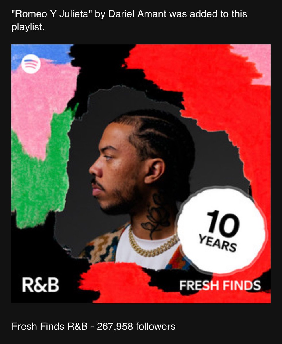 Breezyb215's tweet image. Thank you @alaysiasierra for adding @darielamant “Romeo y Julieta” to “Fresh Finds R&B” on Spotify! 🔥🔥
open.spotify.com/playlist/37i9d…