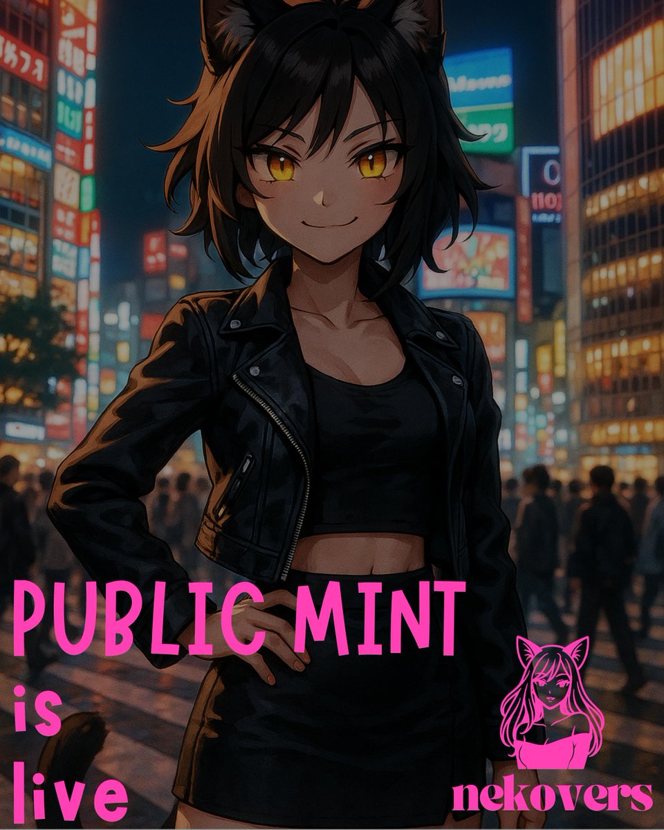 NekoVerseNFT's tweet image. The final call!
No invites. just instincts!
🚪 Public Mint is live

blink and she’ll be gone. 🐾👉 hyperlaunch.drip.trade/collections/ne…
#PublicMint #NekoVerse #NFTJP #DripTrade #AnimeNFT