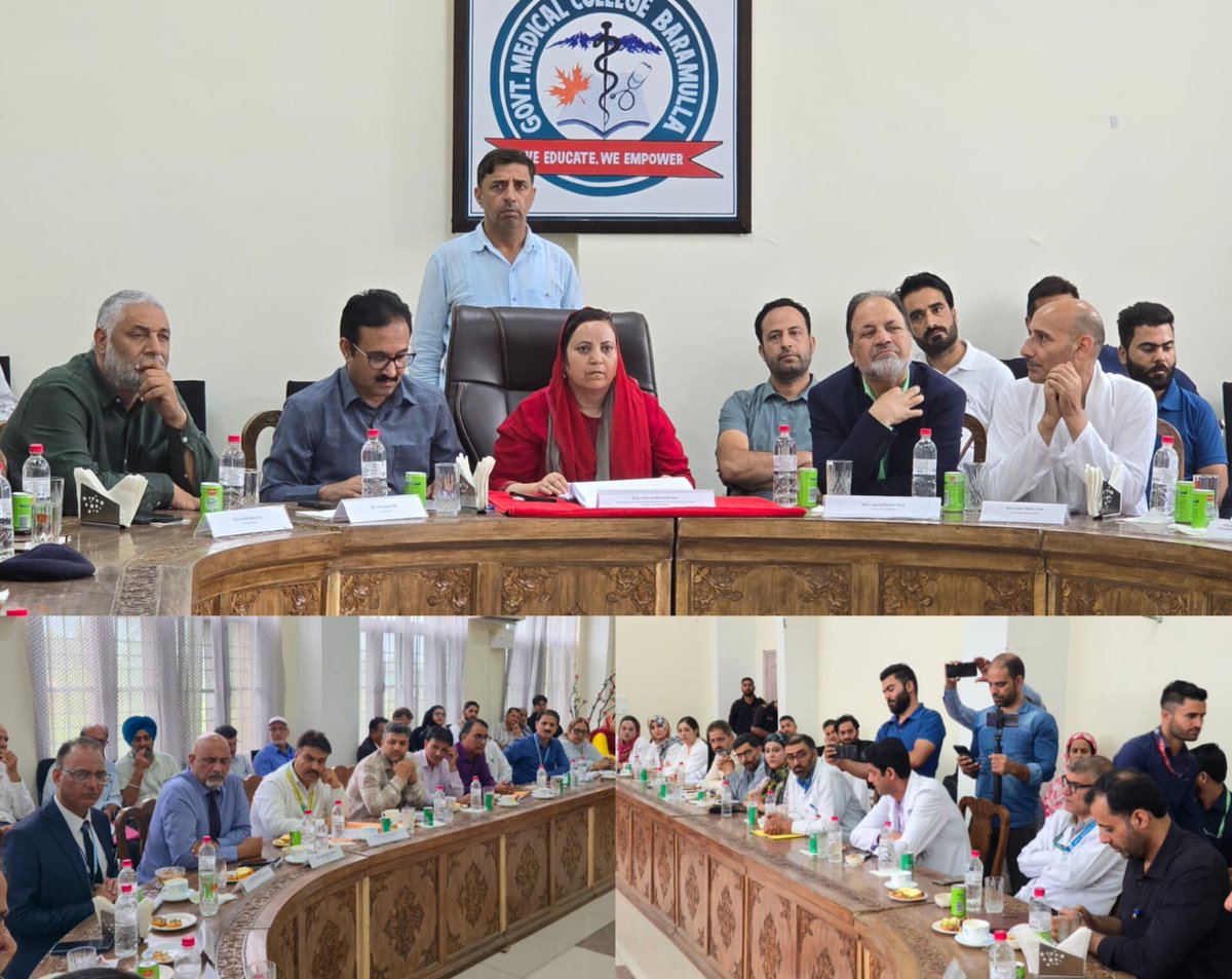 Minister Sakeena Itoo visited GMC Baramulla to review healthcare services &amp; infrastructure.
Announced ₹25 Cr MRI &amp; ₹12.5 Cr Cath Lab, new OPD &amp; diagnostic blocks, AI-based X-Ray units &amp; dialysis centres to boost patient care in North Kashmir.
#HealthcareJK #GMCBaramulla
