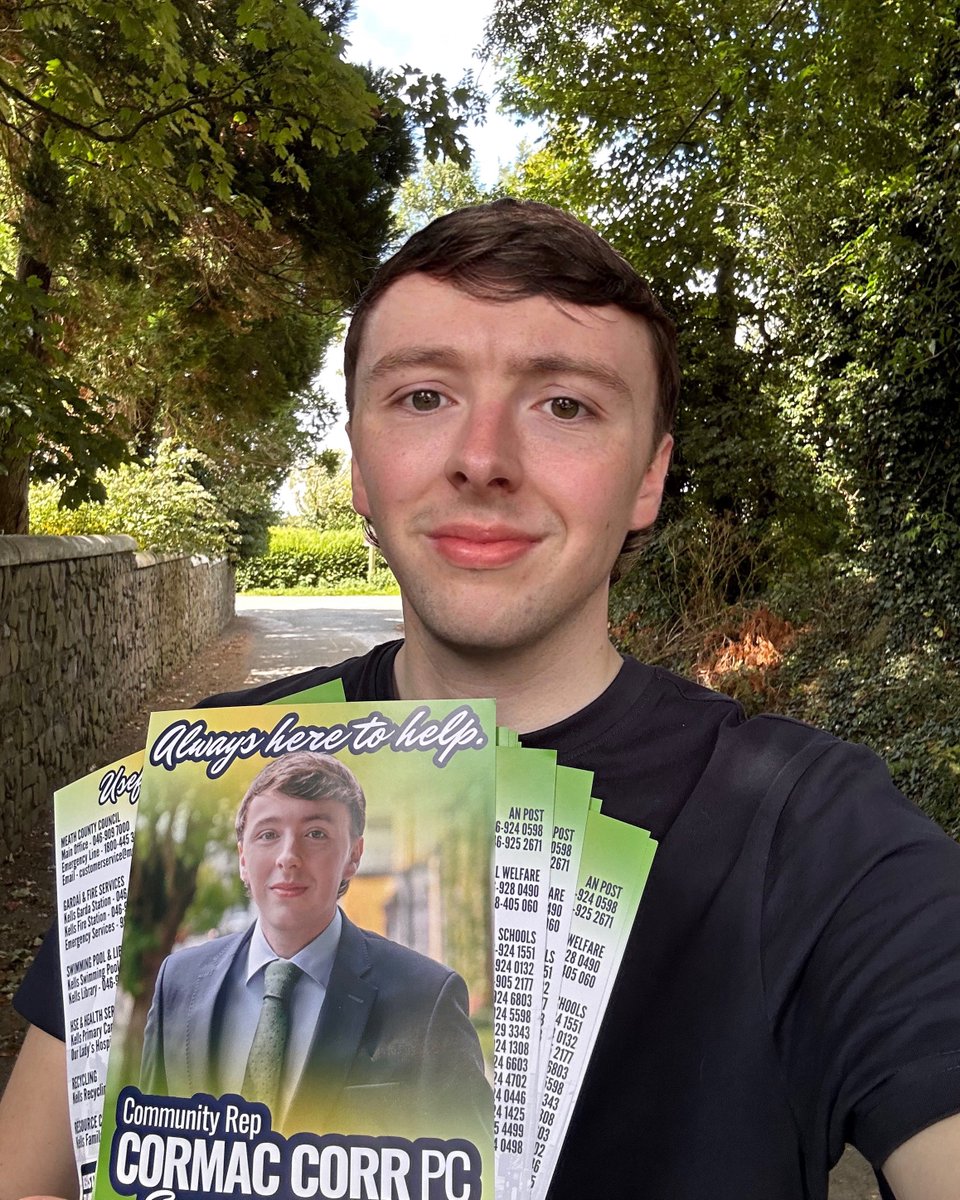 Spent a few hours delivering my new leaflet and chatting with locals about the issues that really matter. Grateful for the support - and yes, this is my official excuse for the delayed birthday replies 😅📬 #Kells #CommunityWork