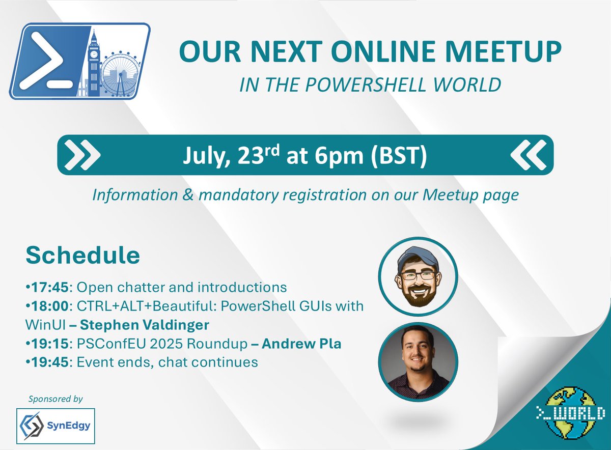 London PowerShell UG tweet media