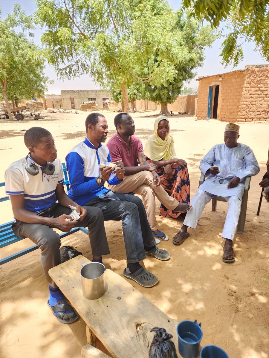 LivingstoneEII's tweet photo. The elders of the church in the community in the Niger Republic showed immense kindness and hospitality as they came out to support our mission. Our leaders at Livingstone Explorer Initiatives were overjoyed to share our audio Bibles with them. https://t.co/RABWMe4fFi