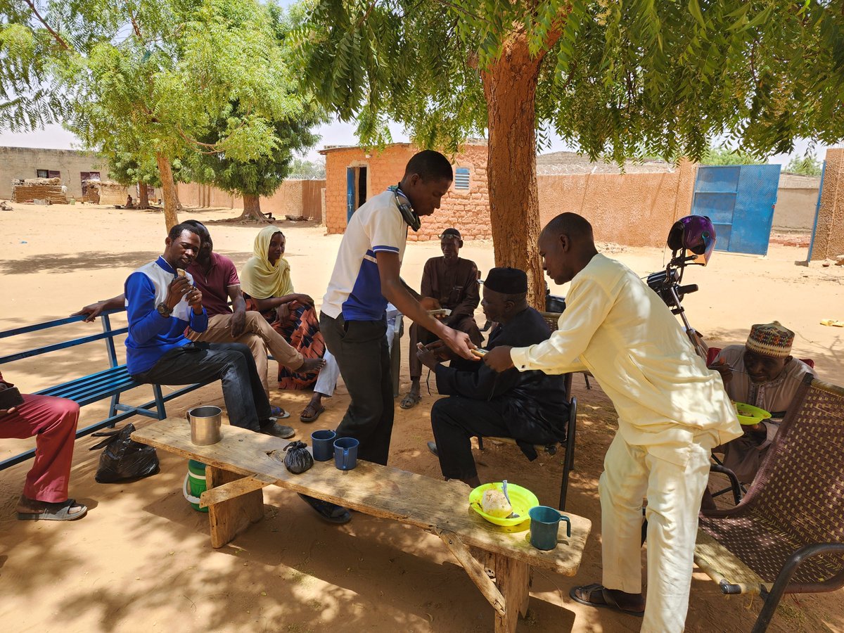 LivingstoneEII's tweet photo. The elders of the church in the community in the Niger Republic showed immense kindness and hospitality as they came out to support our mission. Our leaders at Livingstone Explorer Initiatives were overjoyed to share our audio Bibles with them. https://t.co/RABWMe4fFi