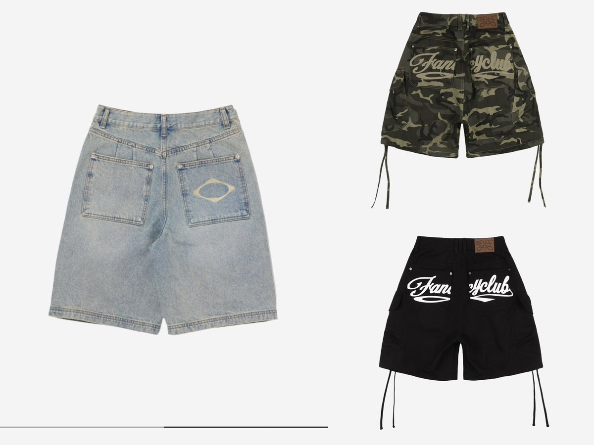 요즘 다들 버뮤다 입더라... 나 버뮤다에는 관심이 없는 줄 알았는데요 너무 귀여워서 도전 욕구 🔥 특히 최근에 팬시클럽 팬츠 입어 봤는데 맘에 쏙 들었어서 버뮤다두 팬시클럽 거 땡겨!

• (W) Mischief Denim Bermuda Pants Light Blue 
abr.ge/p6ws5x

• Fancy Club Cargo Lettering