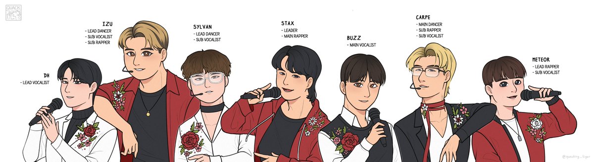 barking_raven's tweet image. t1val but they are an idol boygroup 🕺🎤
who is your bias guys...? 😏🌹
#DH #iZu #Sylvan #stax #BuZz #carpe #Meteor