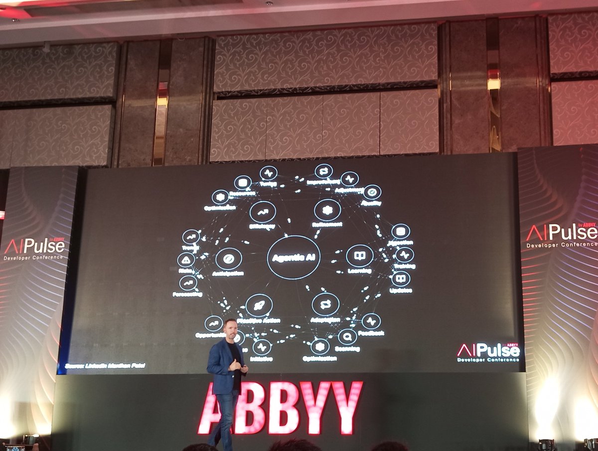 hamsadhwaj's tweet photo. Attended Day 1 of #ABBYYDevCon 2025 by @ABBYY_Software! 🚀

Agentic AI, automation, LLMs &amp; a whole lot of “wait, that’s possible?” moments. 😄

Turns out, agentic AI doesn’t just reply—it thinks, plans &amp; acts. Wild stuff. 🤖🧠

#DocumentAI #BuildWithAI #AgenticAI #TechEvents #LLM https://t.co/yLdHTOTouo