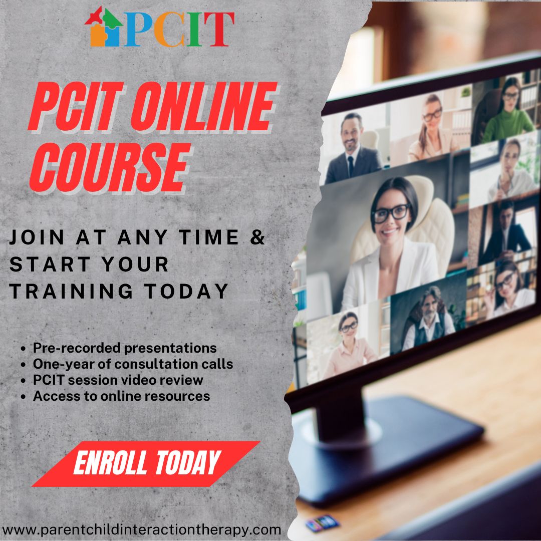 PCIT_Inc's tweet image. Our Online Self-Paced PCIT Training can be started at any time from anywhere in the world. Join other clinicians worldwide learning PCIT. For full details visit: parentchildinteractiontherapy.com/pcit-training-…