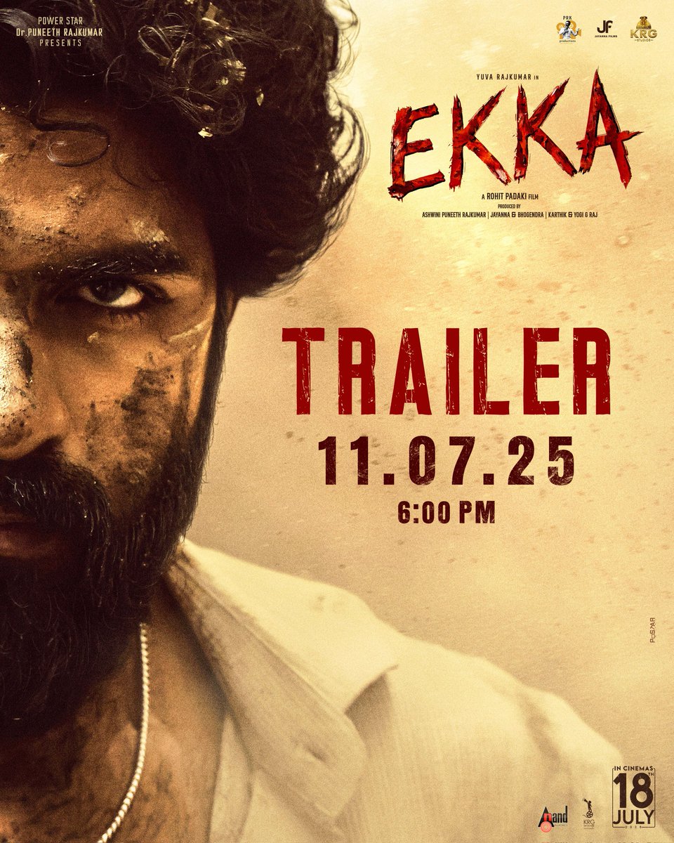 prasann99558671's tweet photo. Ekka trailler 11.07.25 6:00 PM. #Yuvarajkumar #PRK #jayannafilms #KRGstudio #ekka #EkkaFromJuly18 https://t.co/r8Io0QS1bM