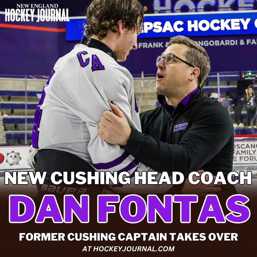 Dan Fontas is the new Cushing boys hockey head coach. 

From <a href="/EvanMarinofsky/">Evan Marinofsky</a>: hockeyjournal.com/dan-fontas-nam…