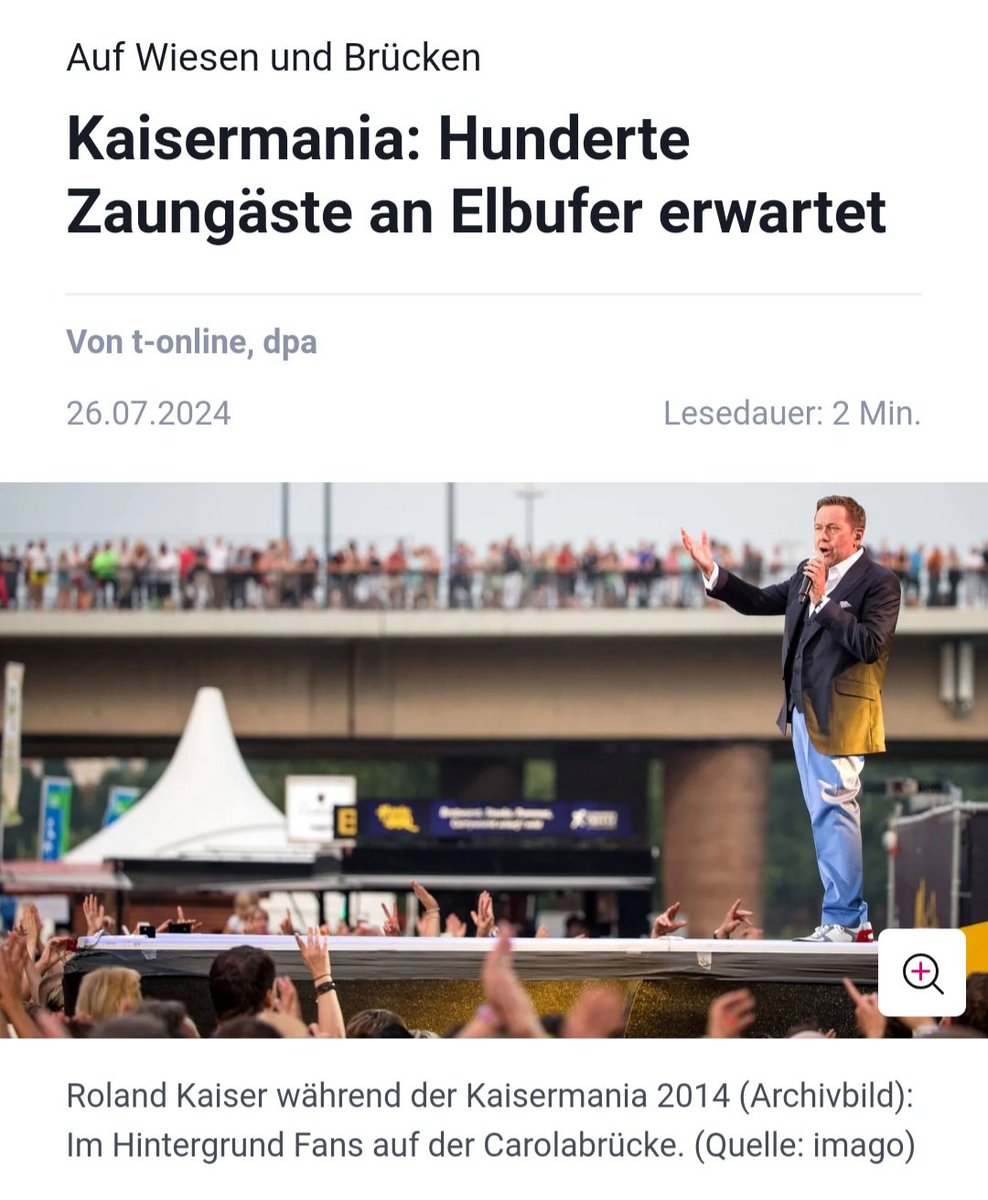 DoreenReinhard's tweet image. Die Carolabrücke wird ja zu selten als das beschrieben, was sie auch war: Kaisermania-Balkon.
Carolabrücke ist nicht mehr. Aber Kaisermania überlebt in Sachsen ALLES! Geht bald wieder los. 4 x Roland Kaiser, wie immer sofort ausverkauft. 😶🌫️