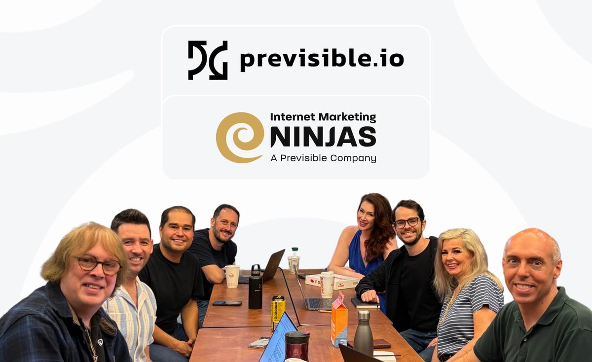 Bill Hartzer (@bhartzer) on Twitter photo This is kind of a big deal:
Internet Marketing Ninjas Acquired by Previsible.IO
billhartzer.com/search-engine-…
Congratulations <a href="/jimboykin/">Jim Boykin</a>. This is kind of a big deal:
Internet Marketing Ninjas Acquired by Previsible.IO
billhartzer.com/search-engine-…
Congratulations <a href="/jimboykin/">Jim Boykin</a>.