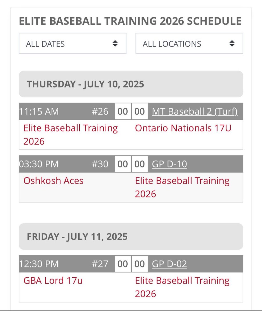 Jacob Jelinek (@jacobjelinek) on Twitter photo Here’s my schedule for the ABC invite Championship! Excited to get after it with <a href="/teams_elite/">Elite Baseball Teams</a> <a href="/CoachVanMill/">Matt Van Mill</a>! Here’s my schedule for the ABC invite Championship! Excited to get after it with <a href="/teams_elite/">Elite Baseball Teams</a> <a href="/CoachVanMill/">Matt Van Mill</a>!