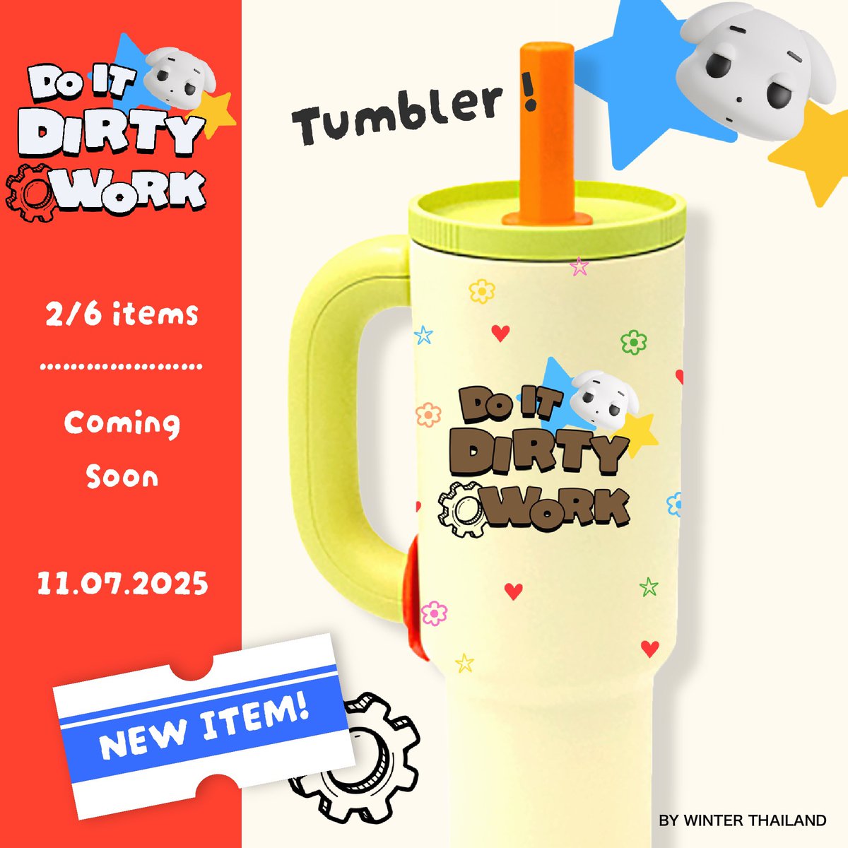 ★ MR.DIRTY 777 ★ 

🚧
Spoil : NEW ITEMS 2/6 

“ แก้วเก็บความเย็น🧊 ” 

🗓️ 11.07.2025