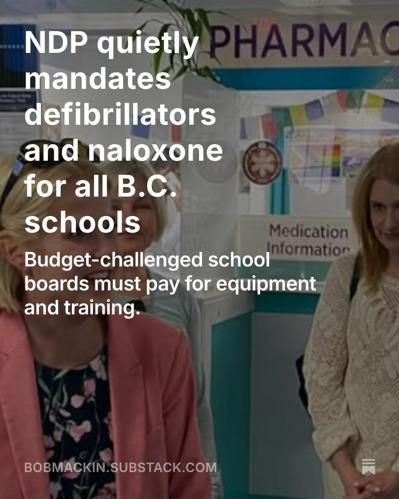 bobmackin's tweet image. 🚨Exclusive: School's out for summer, so the NDP education minister quietly piles more costs on school boards already complaining about a budget crunch.  #bcpoli #bced 
open.substack.com/pub/bobmackin/…