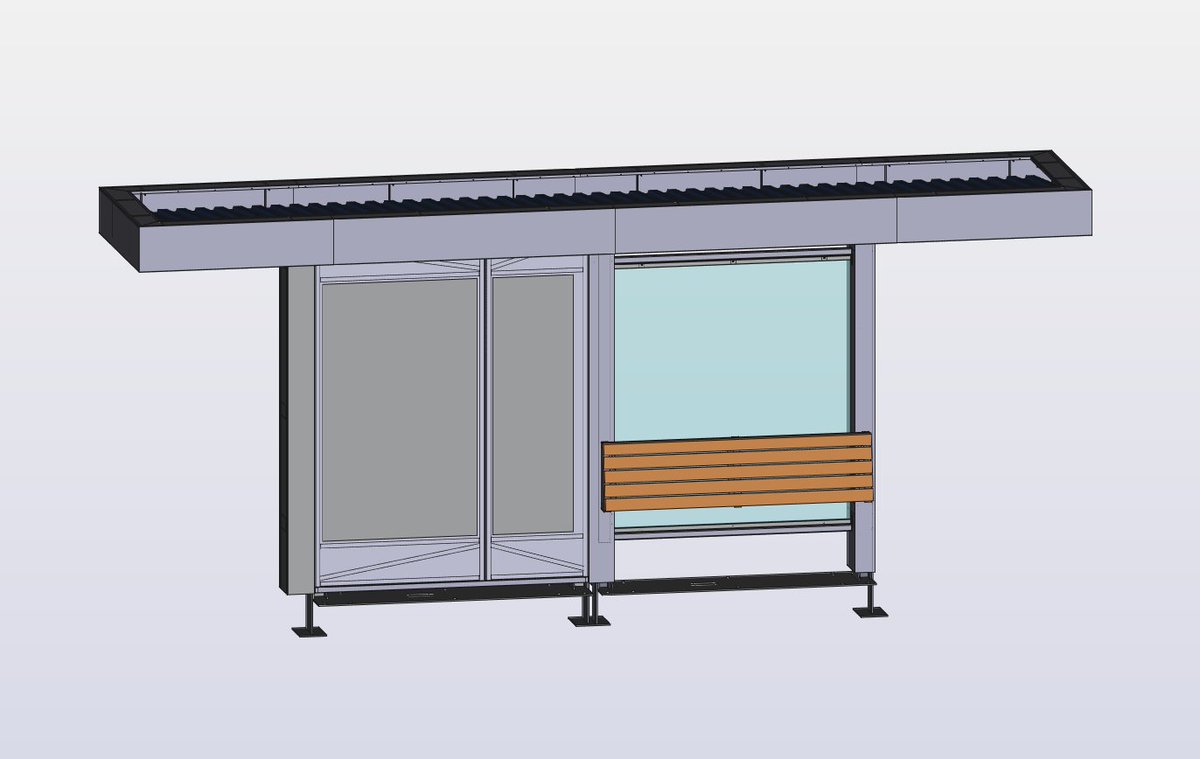 FreeCADNews's tweet image. Stop Pavilion 3D model #MadeWithFreeCAD
Posted on the FC forum by  user 'doubters'

#FreeCAD workbenches used:  PartDesign, SheetMetal, FrameForge + a little #BIM

forum.freecad.org/viewtopic.php?…