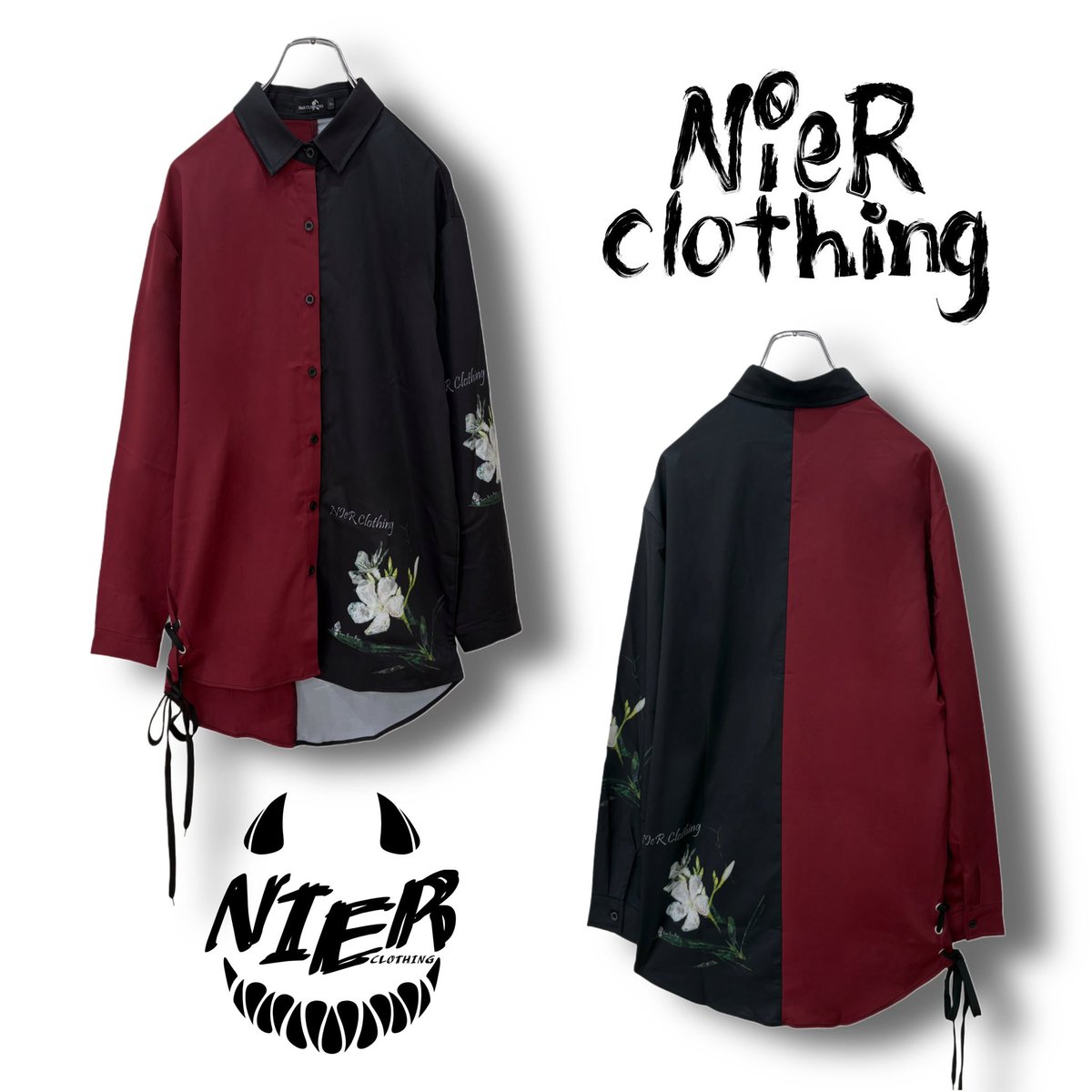NieR_tokyo's tweet photo. 🎁本日〆切プレゼント企画🎁

ONE-SIDE BRAID BI-COLOR SHIRT
【夾竹桃】

🎁3名様にプレゼント🎁

◼応募方法
フォロー(@NieR_tokyo) &amp; リポスト
◼締切〆  本日24時

ユニセックスアイテムです🐰

こちらの商品は〆切後販売予定となります。

是非ご参加ください🙇‍♂️🙇‍♀️ https://t.co/PzBXP3MNXa