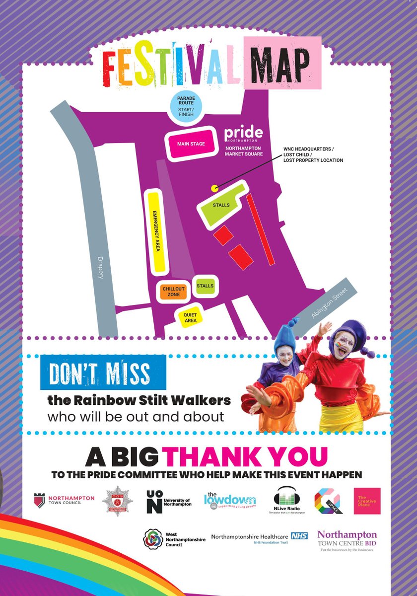 Only a few days to go until Northampton PRIDE 💜

Here's everything you need to know before the event, taking place this Saturday, 12 July.