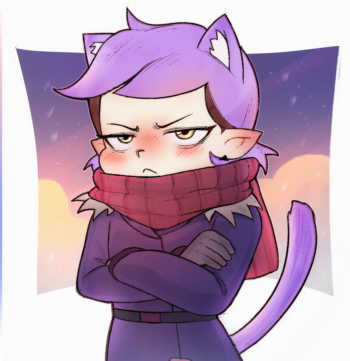 amba_si's tweet image. Mittens pouting! ( -᷅ ⤙ -᷄ )
commissioned by Anonymous!
#theowlhouse