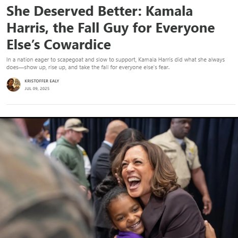 kamala_things's tweet image. &quot;After everything this country has done to women who look like her, she still had the audacity to try.&quot; 

One thing I have clear is that history will be kind to Kamala Harris. 

Good read: substack.com/home/post/p-16…