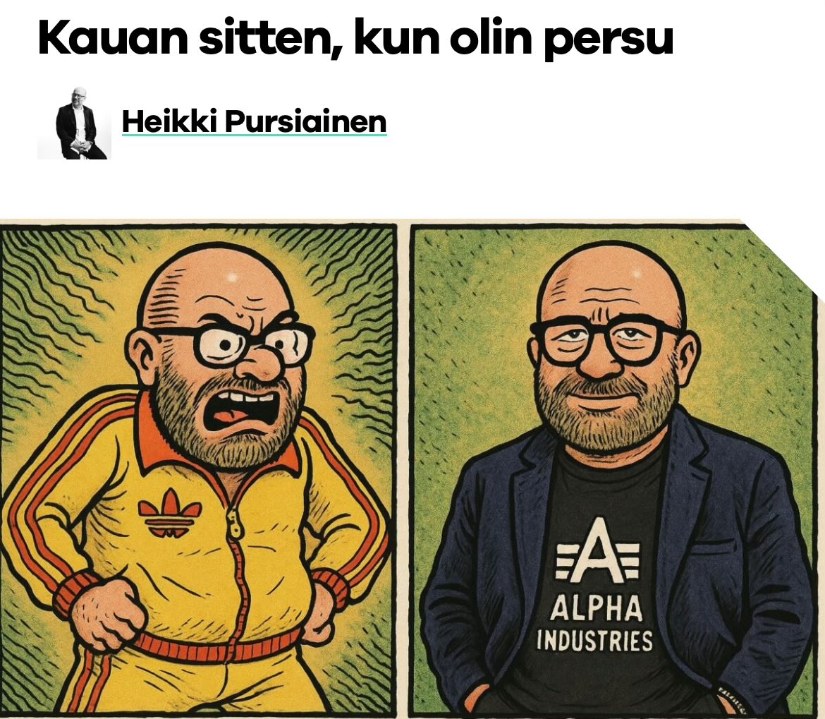 Ennen minua haukuttiin persuksi, nykyisin demariksi.

Muutuinko minä vai maailma?

Mikä yhdistää ja mikä erottaa minua ja oikeistopopulisteja?

Linkki kirjoitukseen alla.