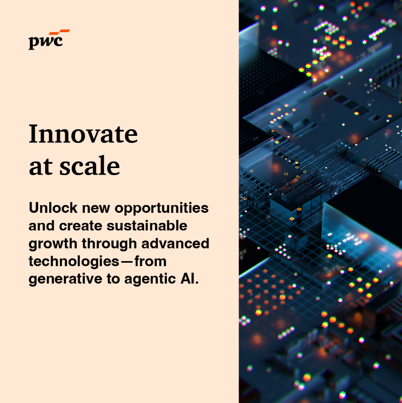 PwC's tweet photo. As you explore how to scale AI across your business, cross-agent orchestration—like our newly launched PwC agent OS—opens the doors to new possibilities. 

Explore the ways you can accelerate with AI, and how PwC can put #AI to work for your business: https://t.co/92NVCX30sE