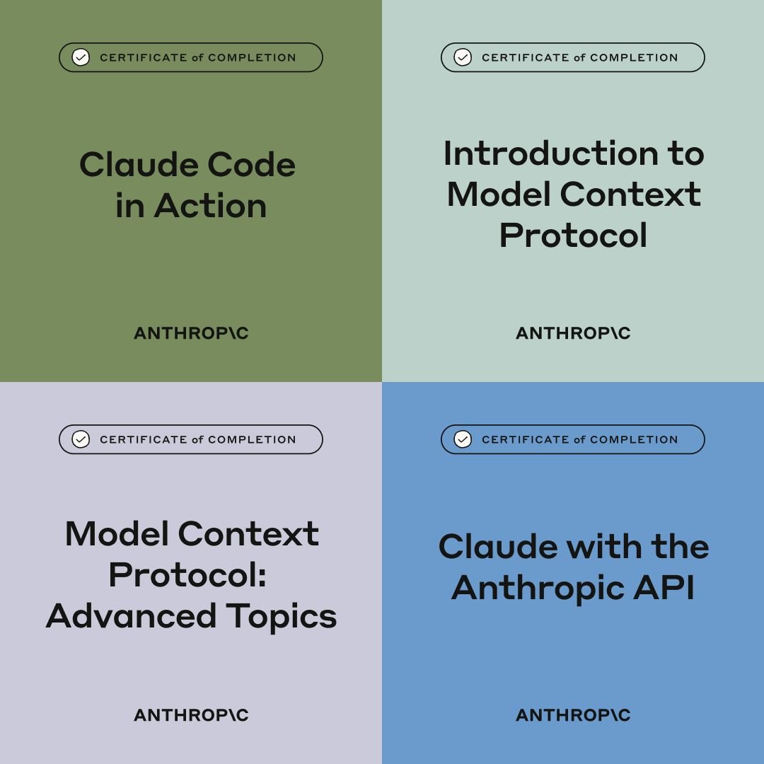 alexalbert__'s tweet image. Introducing Anthropic courses.
We've launched a free educational platform to help you learn everything about Claude - from using the Anthropic API to MCP to Claude Code best practices.