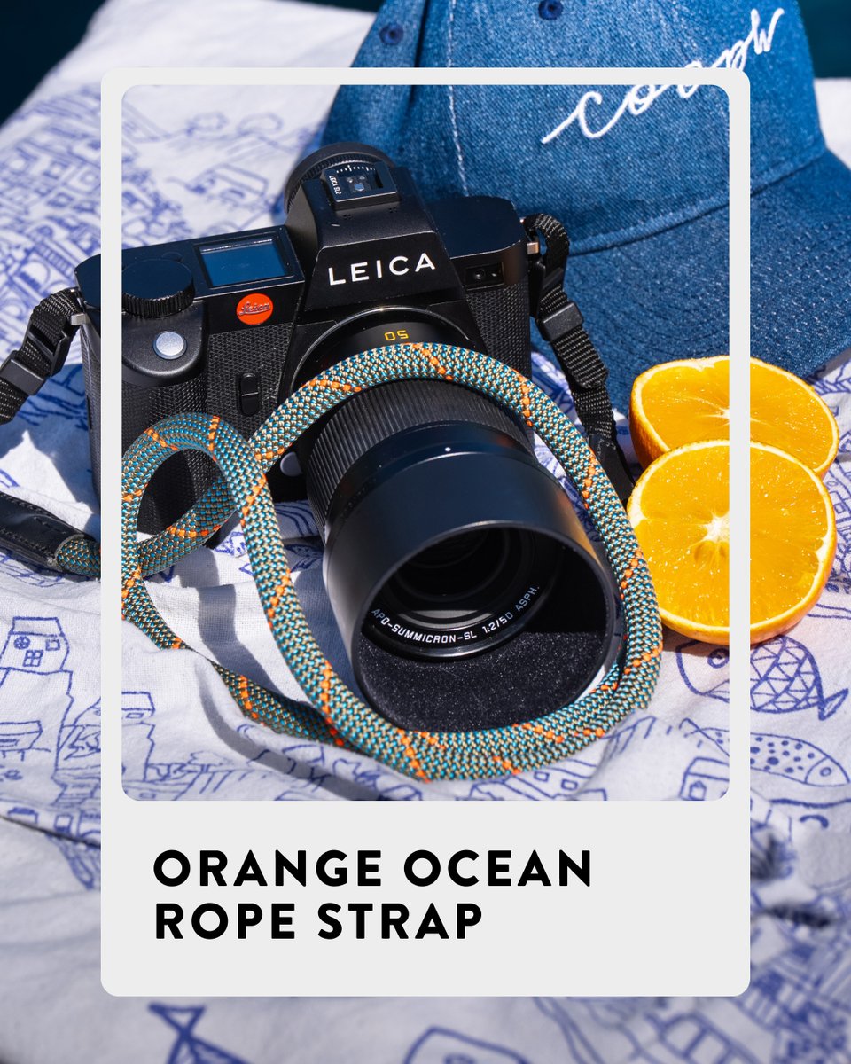 TheCOOPH's tweet photo. Anyone else feeling a cool ocean breeze? 🌊

Catch the new Orange Ocean Strap here 🧡🔗 https://t.co/8LVhwzUiN2

#cooph #camerastraps #photography #apparel https://t.co/JdotoOPVr4