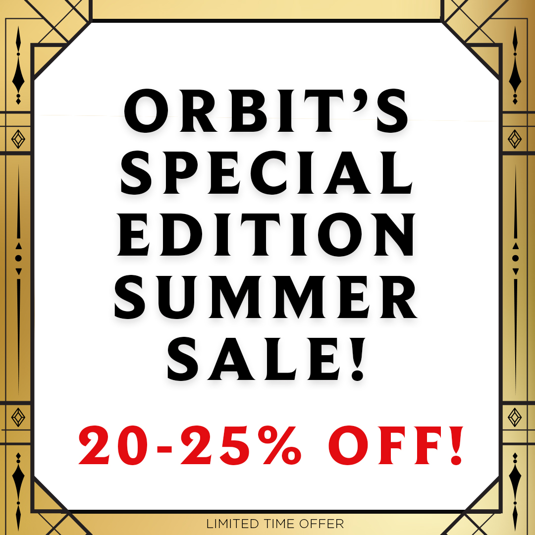 Shop our summer sale and get up to 25% off your next special edition from Orbit while supplies last! ☀️📚
 
US: bit.ly/44SWP4L
UK: bit.ly/4kr8GM4
 
Sale ends July 15, 2025. This offer is only available for select special editions.