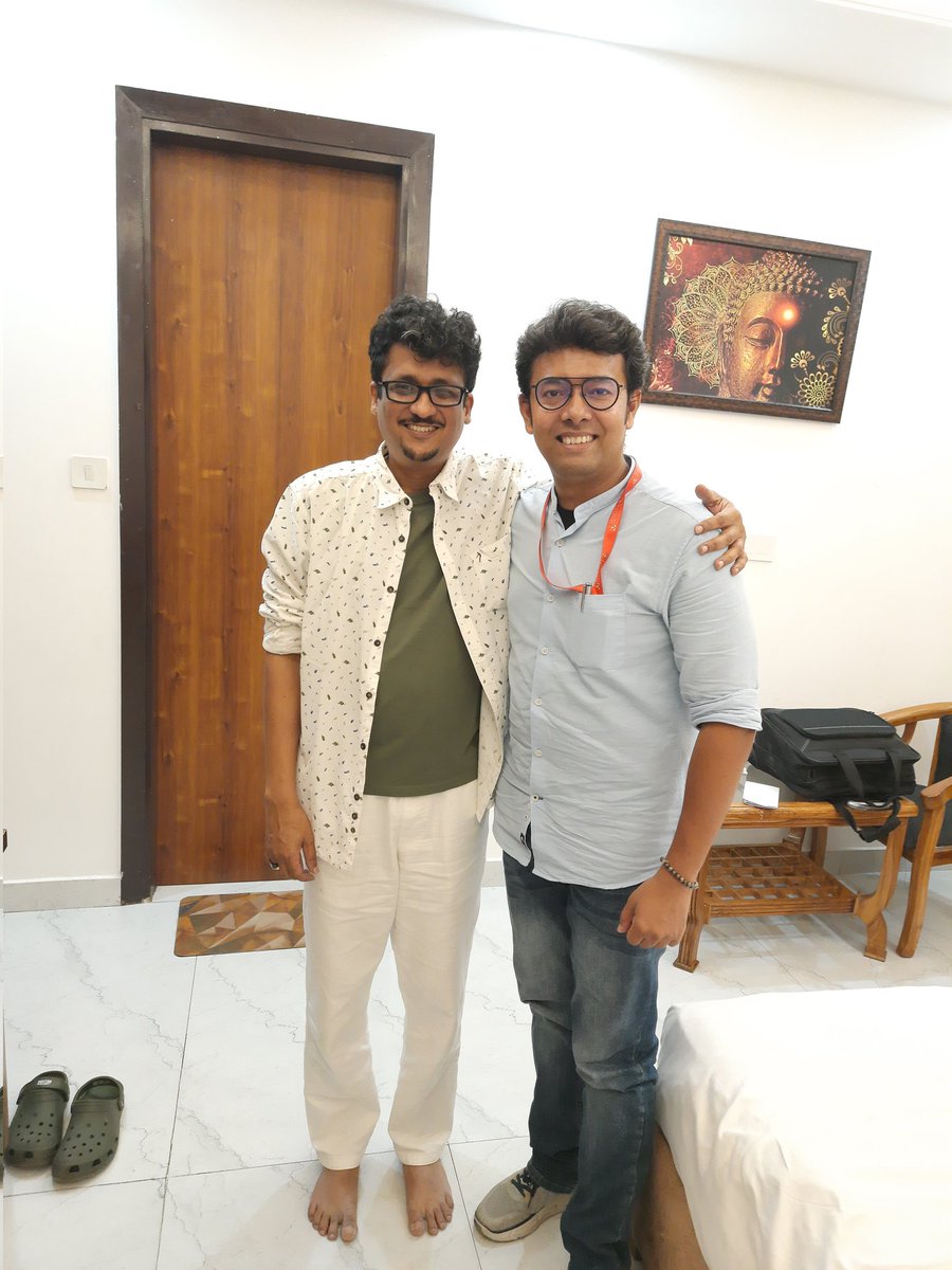 aktilaiyan's tweet image. Had a great time with Abhijit. @abhijit_MLab 

Thanks a lot for accepting the invite