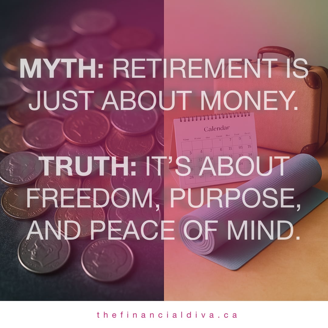 FinclDva's tweet photo. MYTH: Retirement is just about money.
TRUTH: It’s about freedom, purpose, and peace of mind. https://t.co/tuf8G6uLwg