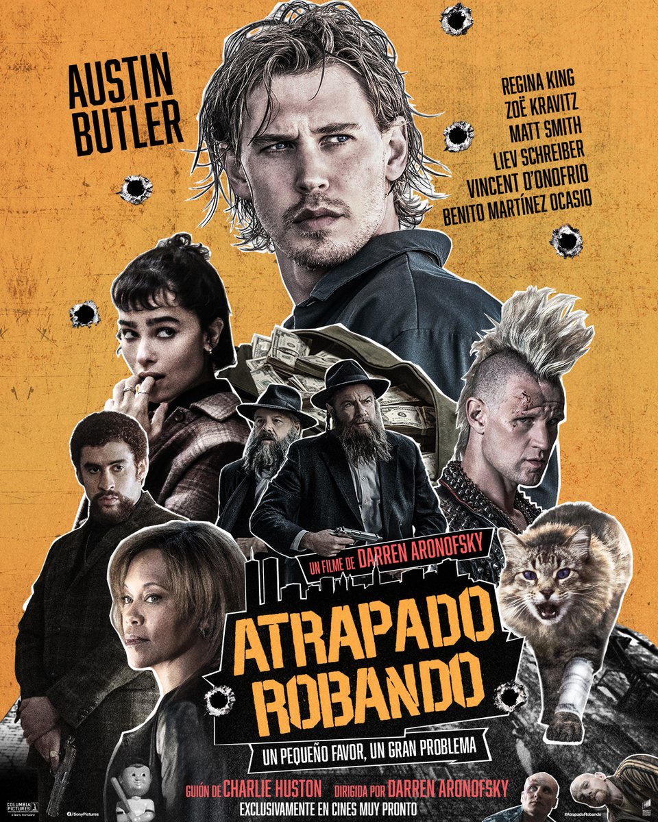 Cinepolis's tweet image. ¡Sólo una peli como #AtrapadoRobando podía juntar a #AustinButler, #ZoeKravitz y #BadBunny! 😲🤩😎 No te la pierdas muy pronto.