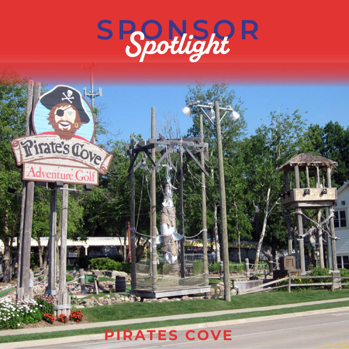 Thank you so much to Pirates Cove Adventure Golf for being a Making Waves for Children sponsor! We are so appreciative of the free golf passes contribution!