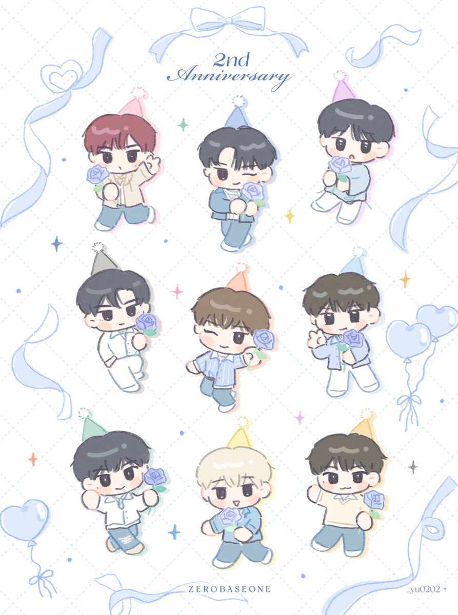 _yu0202's tweet photo. ✩.*˚ ┈┈ ┈┈ ┈┈

데뷔 2주년 축하해💙💙✨

#ZB1_2ND_ANNIVERSARY #제베원_개화한지_벌써2년 #ZEROBASEONE #ZB1fanart https://t.co/Z2cQSpv6Cw