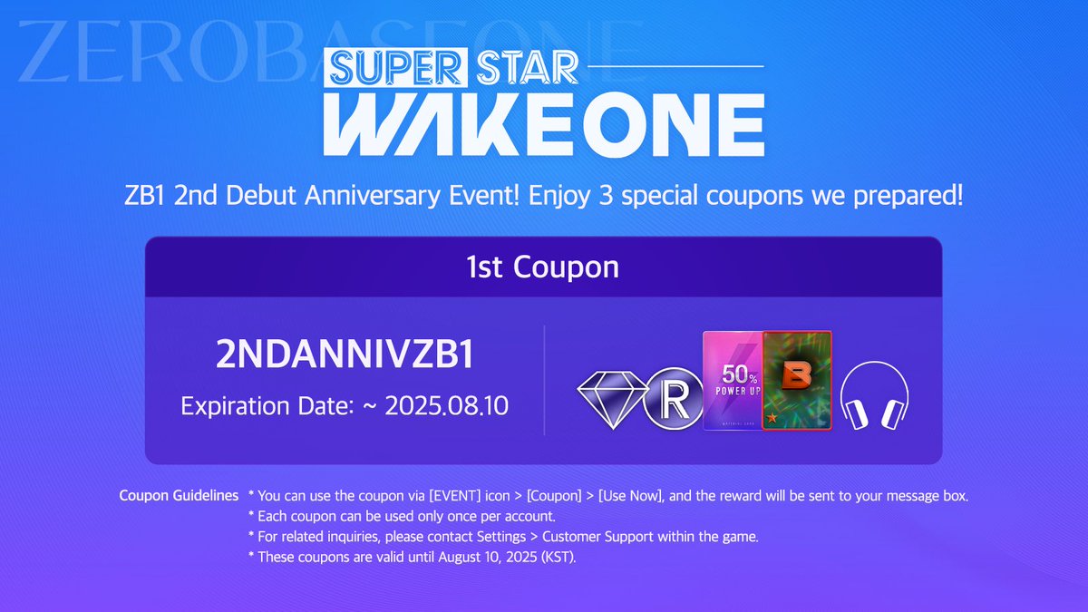 ?] Congratulations ZEROBASEONE, for the 2nd anniversary? Use the 