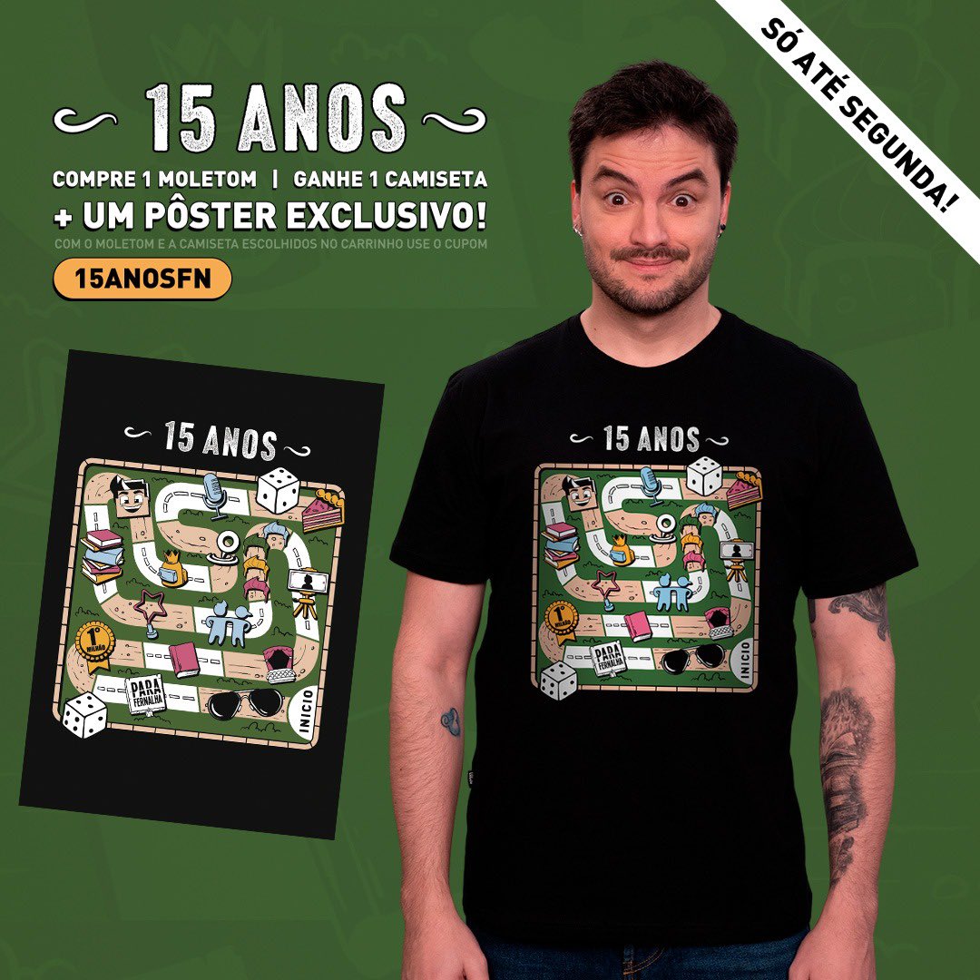 netolaboficial's tweet image. SÓ ATÉ SEGUNDA! 🏃♀️
A coleção exclusiva de 15 anos do canal vai sair do ar EM BREVE. Não deixe de comemorar esse momento com a gente 💛
Clique aqui e aproveite a promoção: lolja.com.br/felipe-neto