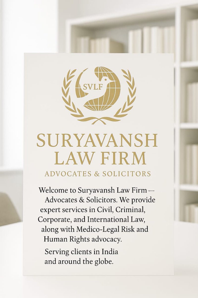 SVLF109's tweet photo. Redefining Legal Excellence.
Strategic counsel. Global perspective. Timeless integrity.
Where advocacy meets precision — across borders. 🌐
#SVLF #GlobalLawFirm #LegalExcellence #Advocates #Solicitors #LawBeyondBorders https://t.co/wMoZCyeMwG