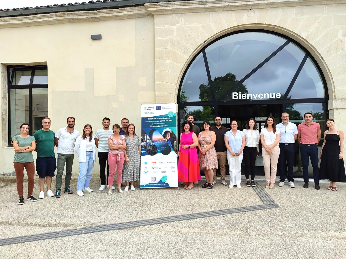 CTAndaluciaENG's tweet photo. Our #EUproject @Interreg_SCAIRA held a consortium meeting in Rochefort 🇫🇷 to review the closure of the 2nd call of its start-up acceleration programme. 🤝 

🟡 CTA team on site: Clara Fernández & Manuel Silva 👥

🔗 Read more👉 https://t.co/sNke4Xiu7E

#CEEIM #CARO #SOLTENA #HIESE

#Sudoe #startups #innovation #entrepreneurship #EUprojects