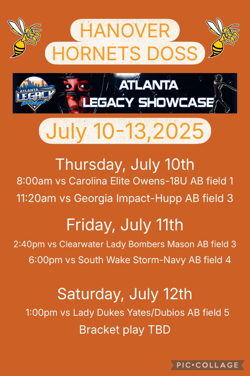 addison wray (@addisonwray2026) on Twitter photo Schedule Drop 👇🏻🔥🥎
Catch my squad at the Atlanta Legacy Showcase – Al Bishop Softball Complex! Let us show you what we can do! Coaches, you don't want to miss out on these amazing girls! <a href="/BURamsSoftball/">Bluefield University Softball</a> <a href="/ladyhornetsdoss/">Lady Hornets Doss</a> #AtlantaLegacyShowcase #Softball #CollegeSoftball Schedule Drop 👇🏻🔥🥎
Catch my squad at the Atlanta Legacy Showcase – Al Bishop Softball Complex! Let us show you what we can do! Coaches, you don't want to miss out on these amazing girls! <a href="/BURamsSoftball/">Bluefield University Softball</a> <a href="/ladyhornetsdoss/">Lady Hornets Doss</a> #AtlantaLegacyShowcase #Softball #CollegeSoftball