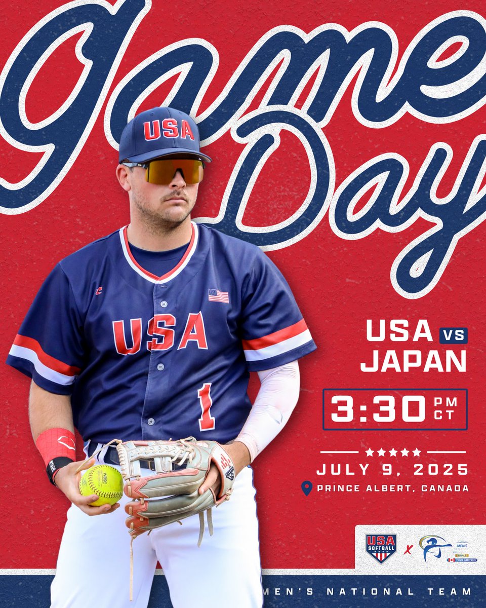 𝗧𝗵𝗲 𝗴𝗿𝗶𝗻𝗱 𝗰𝗼𝗻𝘁𝗶𝗻𝘂𝗲𝘀. 🔥

🇺🇸 vs 🇯🇵

⏰ 3:30pm CT
📲 go.usasoftball.com/25mwc

#SoftballWorldCupM | <a href="/WBSC/">WBSC ⚾🥎</a>