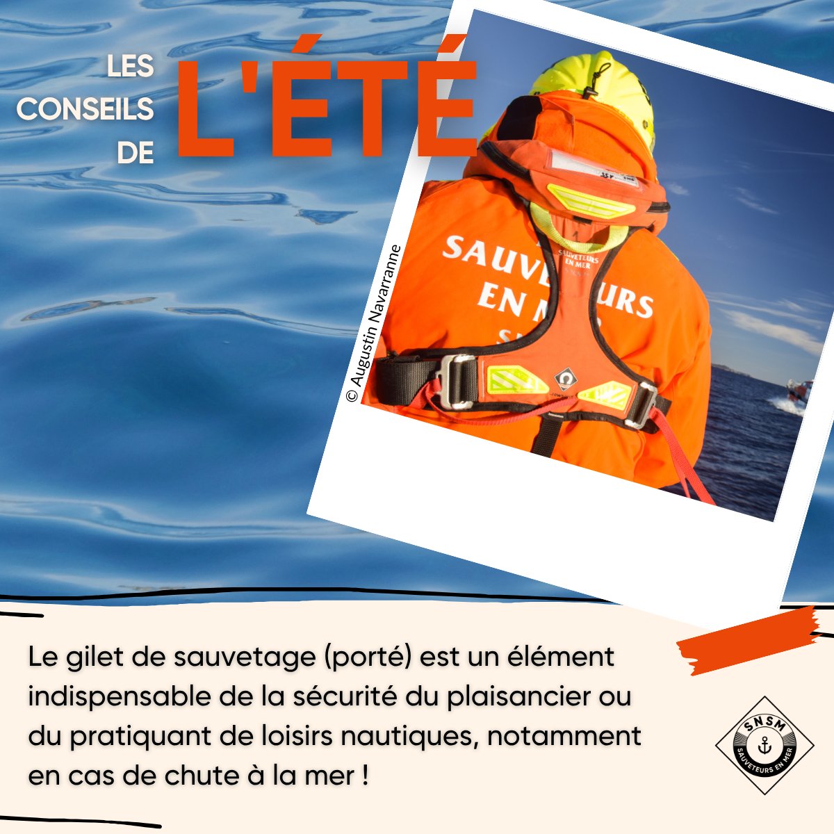 SauveteursenMer's tweet image. Les #conseils de l'été ☀️ Tout l'été, les #SauveteursenMer vous proposent un conseil par semaine 💡 Pensez à toujours porter votre gilet de #sauvetage 👉 c'est un élément indispensable à votre sécurité ⚠️ Voici nos conseils pour bien s’équiper 👉 bit.ly/3xC0aUK
