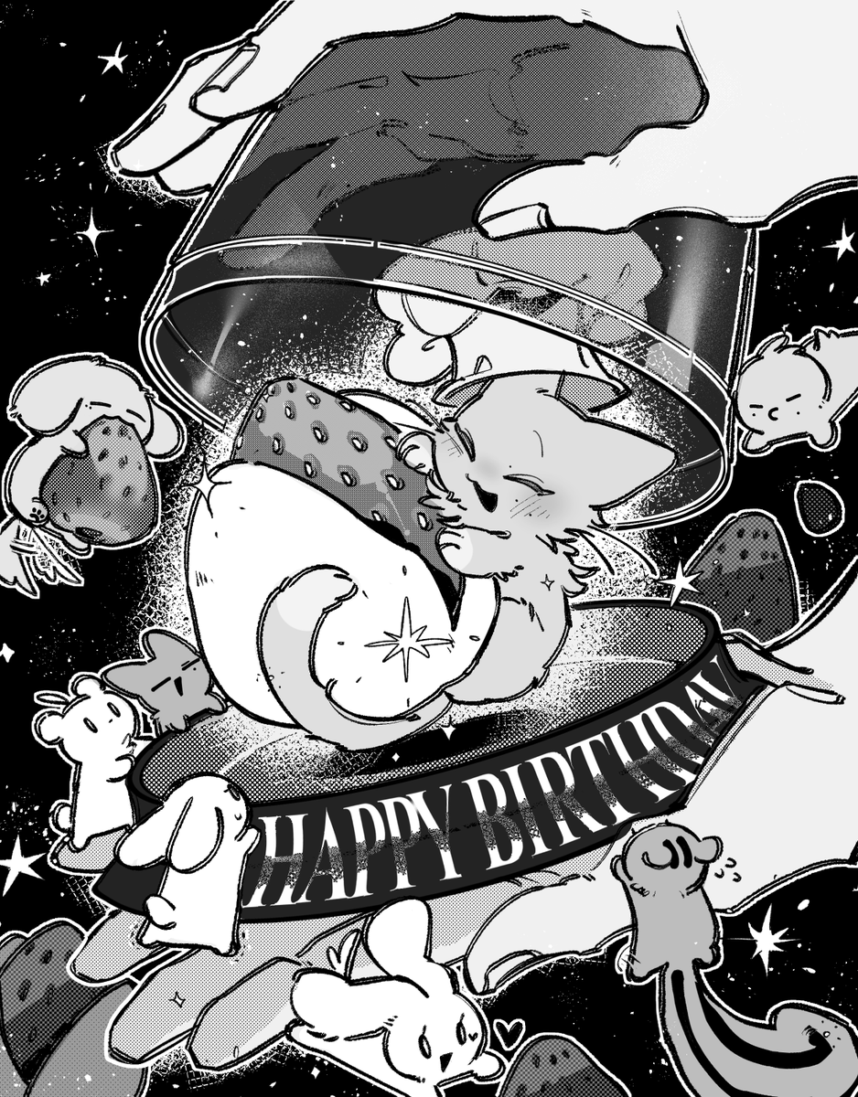 꿈을 꾸는 낭만 고양이야🍓✨🍓✨
#모든_순간이_소중한_산이의_날
#산이로_물든_낭만가득_여름날 
#KpopIconChoiSanDay
#ATEEZ #ATEEZfanart #SAN #산